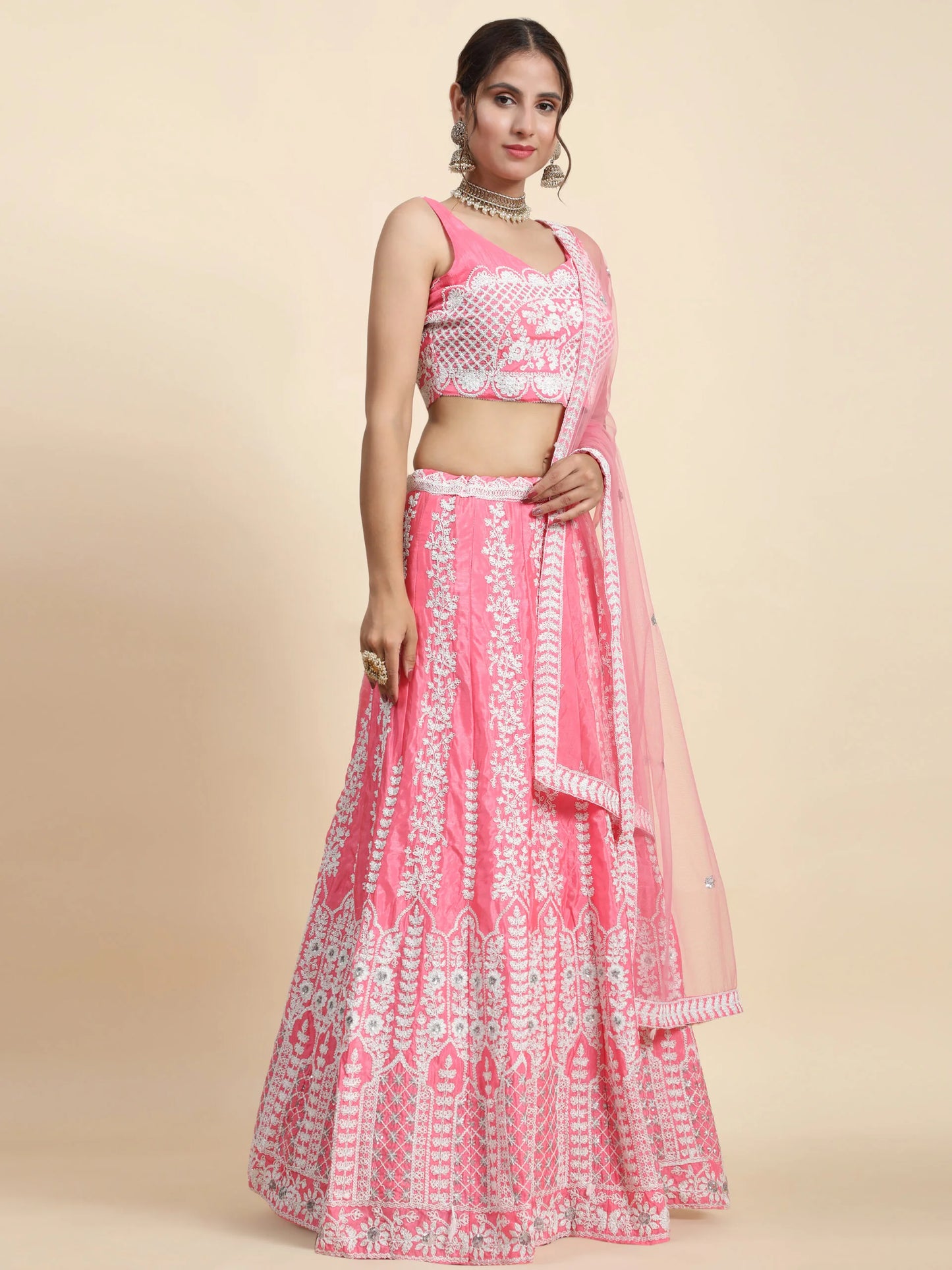 PARTY-WEAR-RE-BABY-PINK-EMBROIDERY-LEHENGA