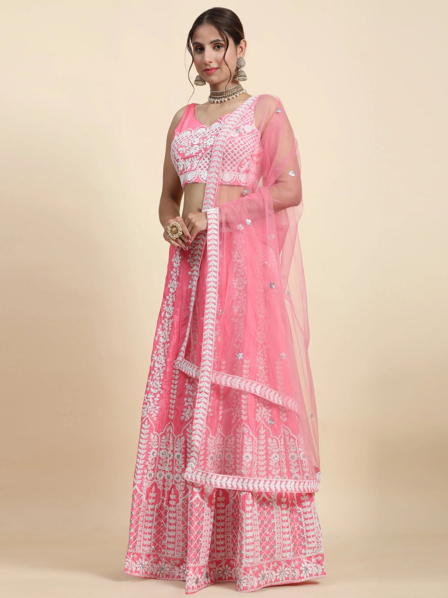 PARTY-WEAR-RE-BABY-PINK-EMBROIDERY-LEHENGA