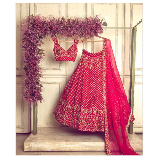 RED-LATEST-DESIGN-THREAD-LEHENGA