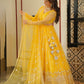 AISHA YELLOW NET LATEST HALDI STYLE LEHENGA