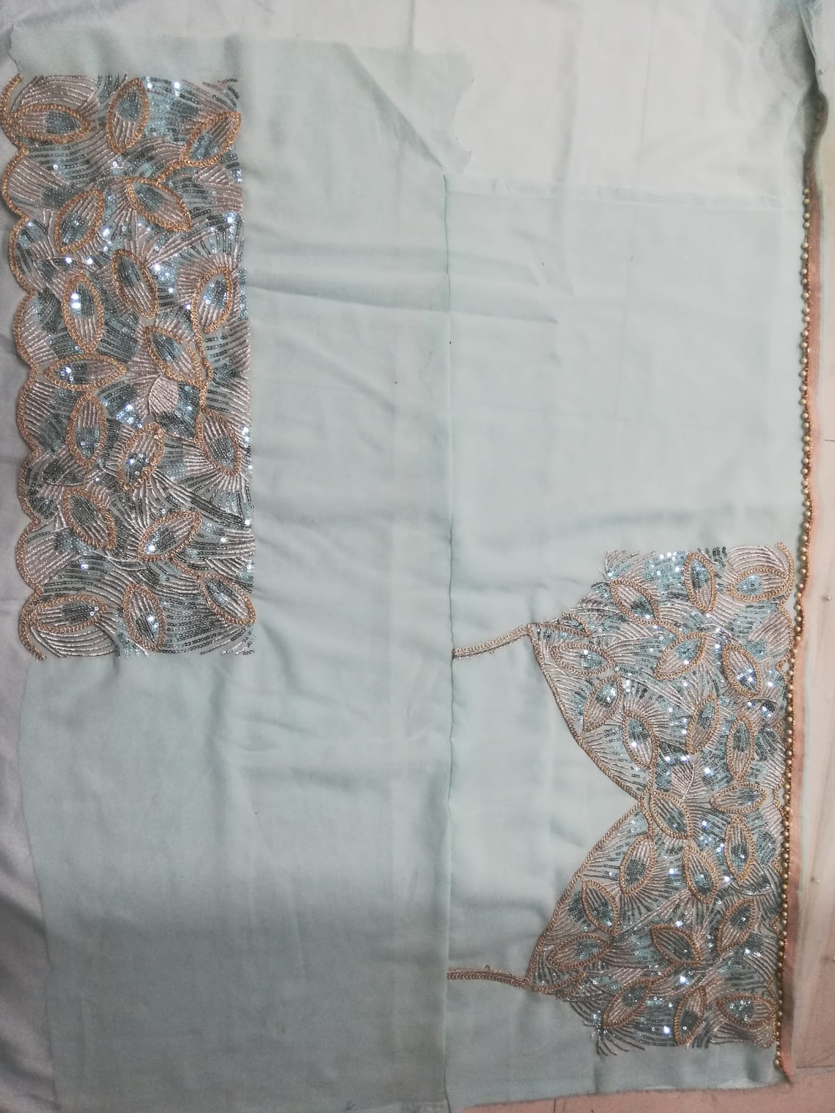 TURQUOISE COLOR  HEAVY QUALITY LEHENGA CHOLI