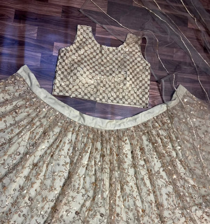 Party Wear Designer Brown Colored Lehenga Choli