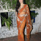 KATRINA KAIF HEAVY ORGANZA NET ORANGE SAREE