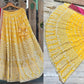 DESIGNER YELLOW PINK INDIAN WEDDING SANGEET