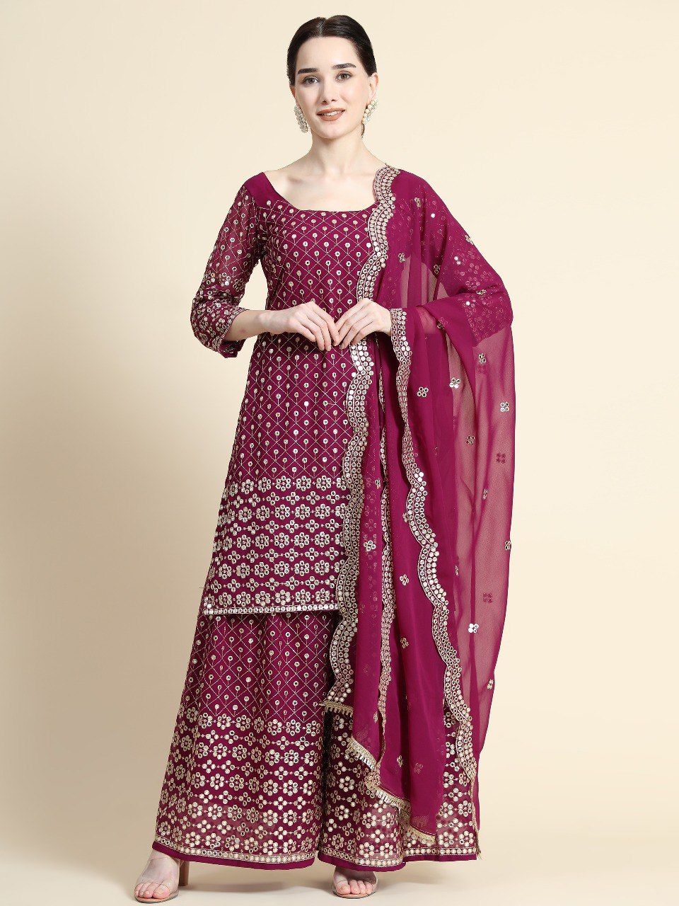 PARTY-WEAR-WINE-EMBROIDERY-SILK-SALWAR-SUIT