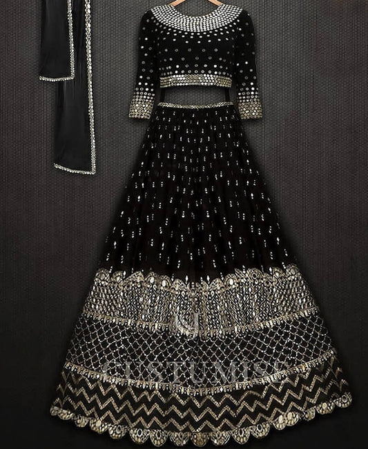 buy-newyork-trend-black-designer-sequence-lehenga