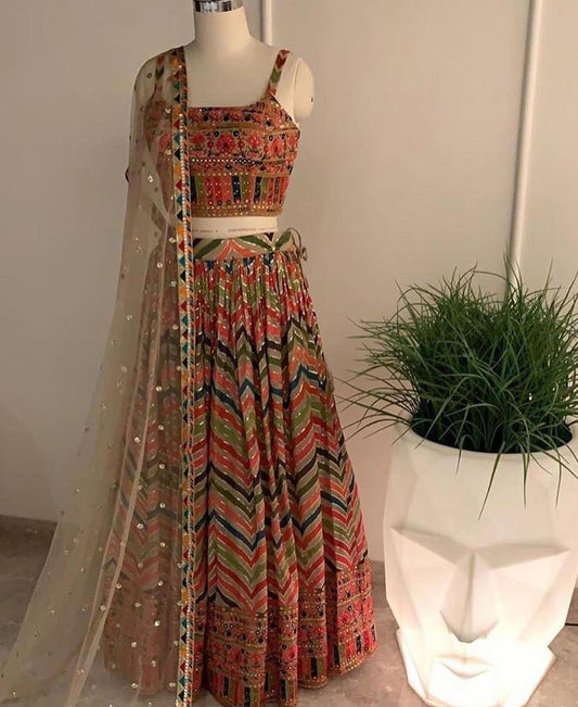 MULTICOLOR-RESHAM-EMBROIDERED-CREPE-BRIDAL